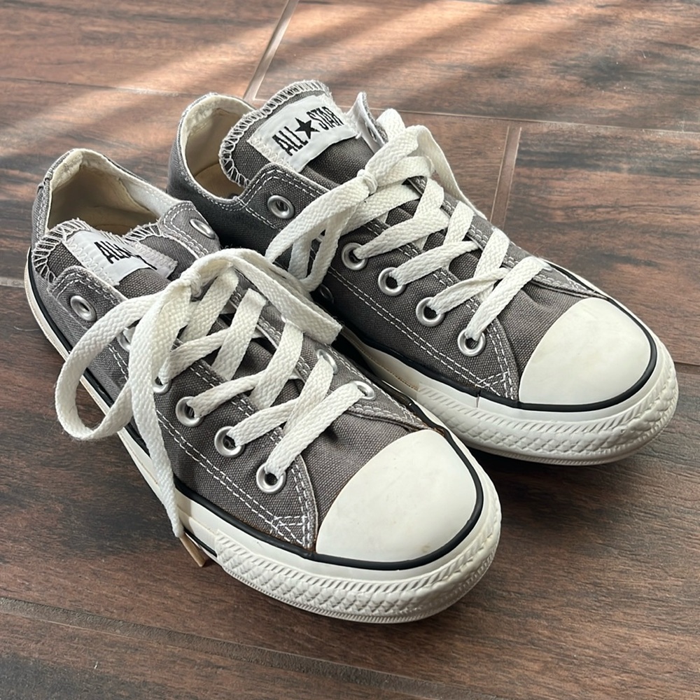 Gray Low-Top Converse